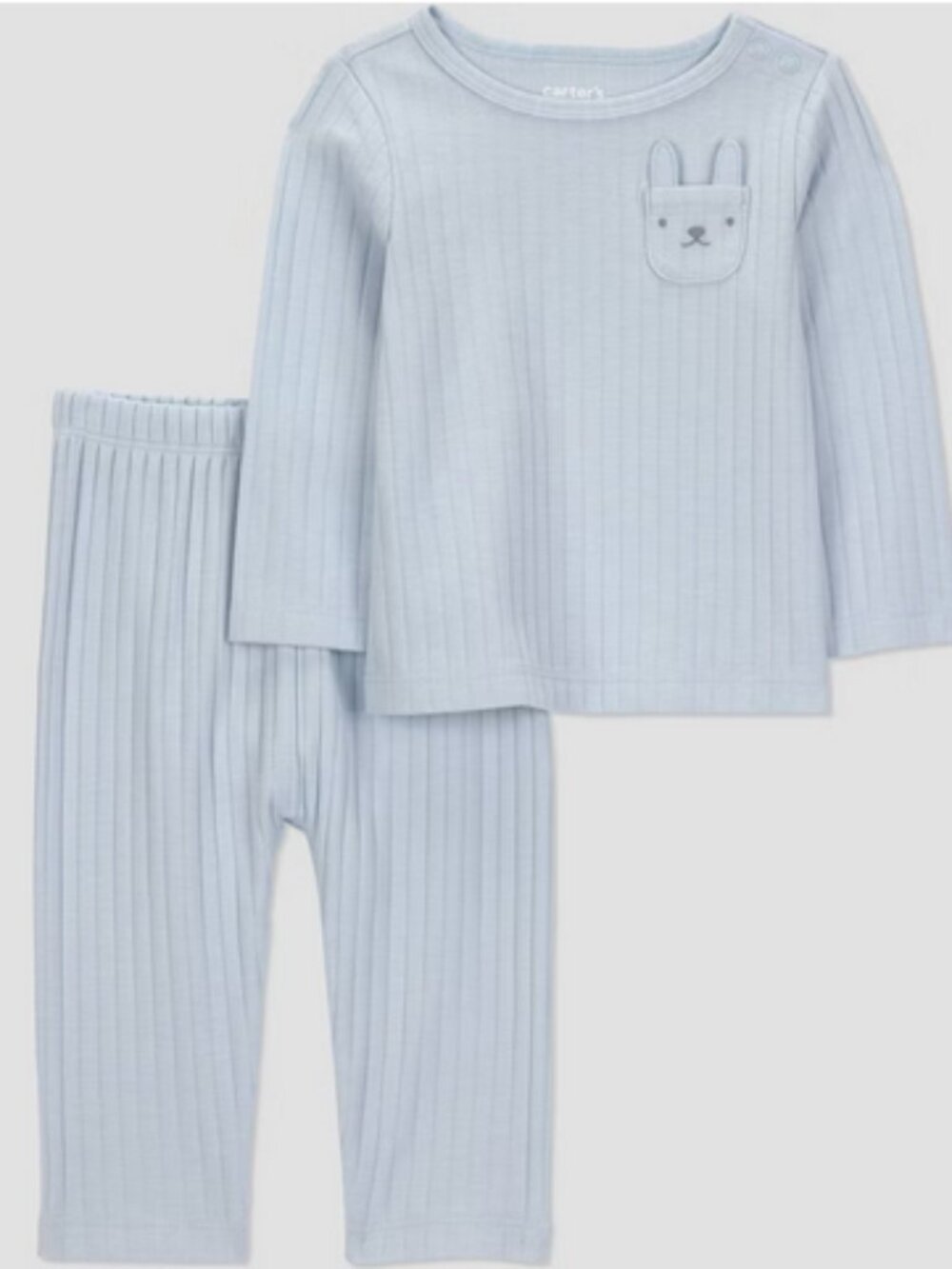 Carter's JOY Baby Boys' 2pc Bunny Pocket Easter Set Blue NWT